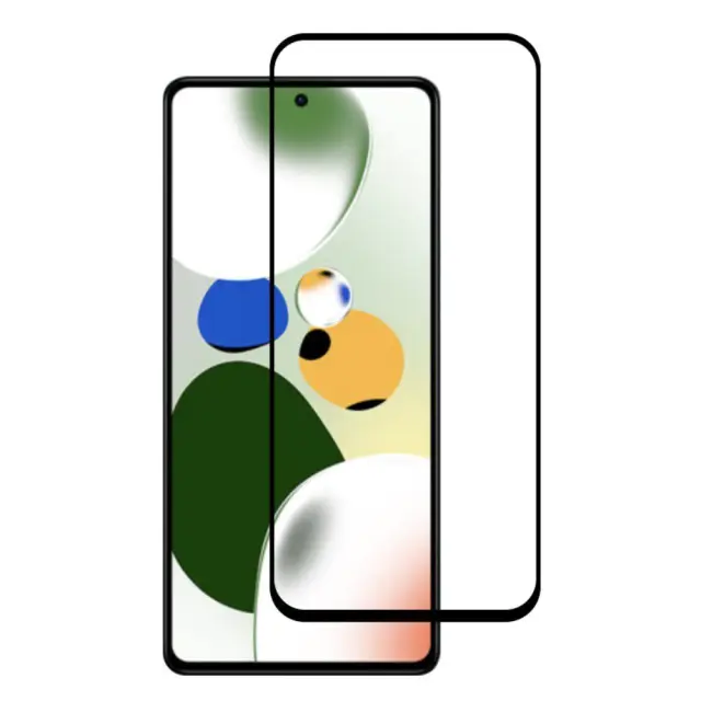 Full Cover Αντιχαρακτικό Τζάμι Προστασίας για Xiaomi Redmi Note 12 Pro/12 Pro+/Poco X5 Pro- Black OEM