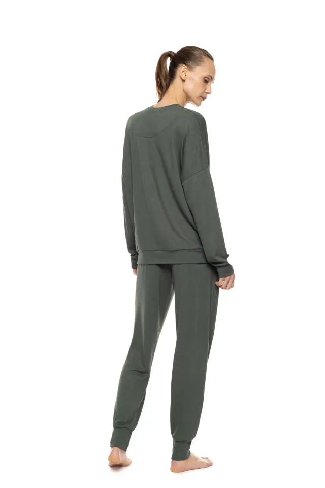 Pink Label Pyjama Bamboo Soft σετ γυναικεία χειμερινή πυτζάμα W2005-1 2