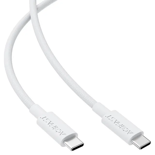 Καλώδιο Acefast C18-03 USB-C σε USB-C 60W 20V/3A USB2.0 Braided Λευκό 1.2m 2