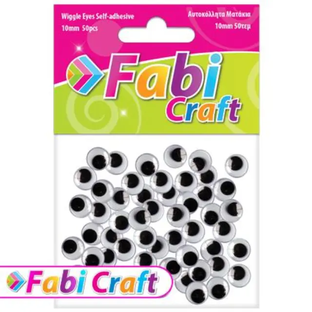 Ματάκια Αυτοκόλλητα Fabi 10mm 50τεμ