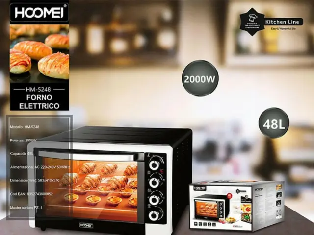 Hoomei HM-5248 Ηλεκτρικό Φουρνάκι 48lt Χωρίς Εστίες 2