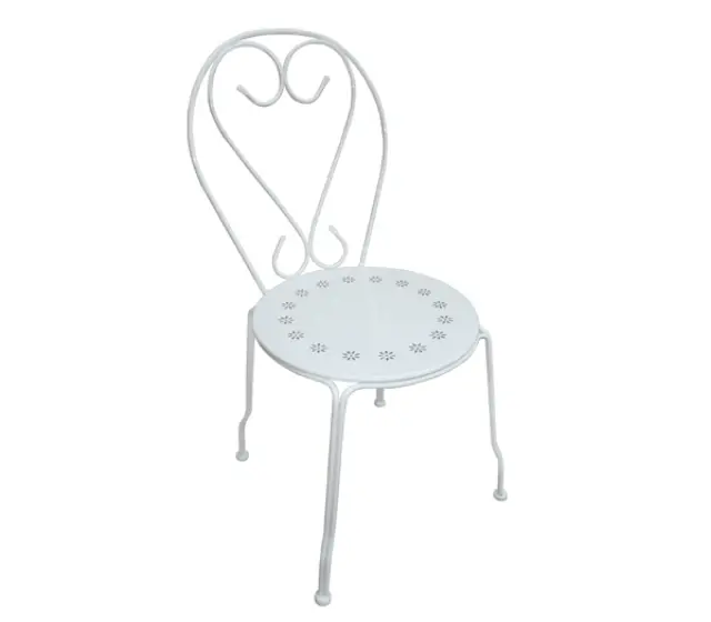 Καρέκλα Στοιβαζόμενη BISTRO Μέταλλο Άσπρο 41x48x90cm