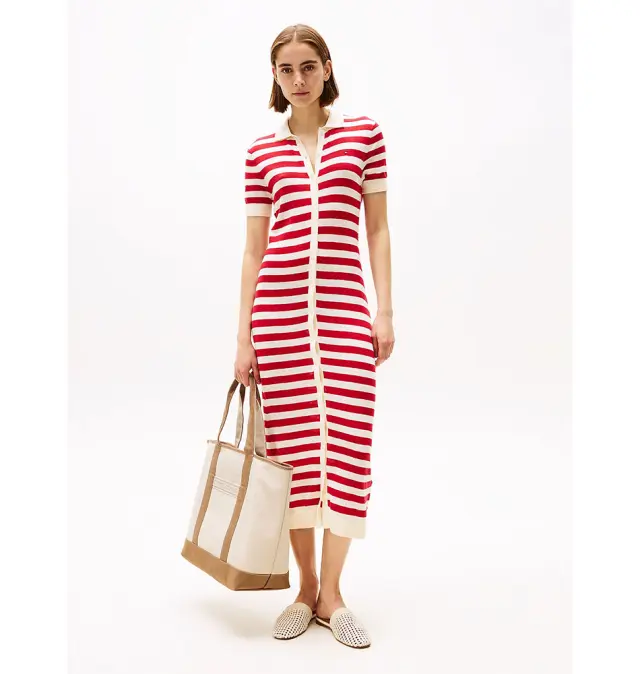Τσάντα TOMMY HILFIGER TH Summer Canvas Tote 17421 Καφέ 2