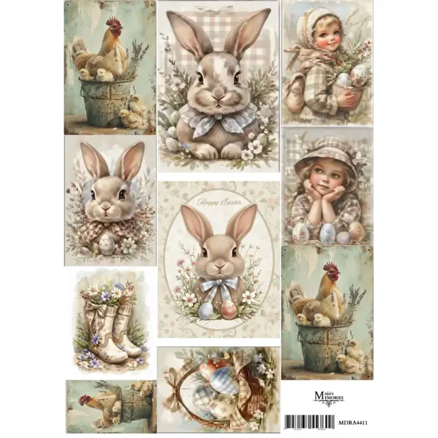 Ριζόχαρτο Maja's Memories, 22.5x32cm, Easter time, MDRA4411