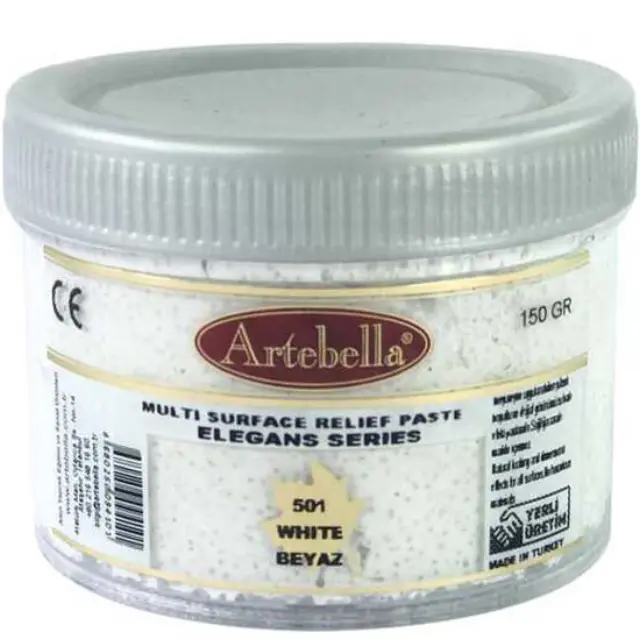 Artebella Πάστα Relief Elegance Series 501 White - 250gr