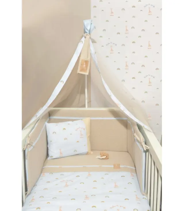 Πάπλωμα & Παπλώματοθήκη Κούνιας (100x140) Design 504 Sophie La Girafe