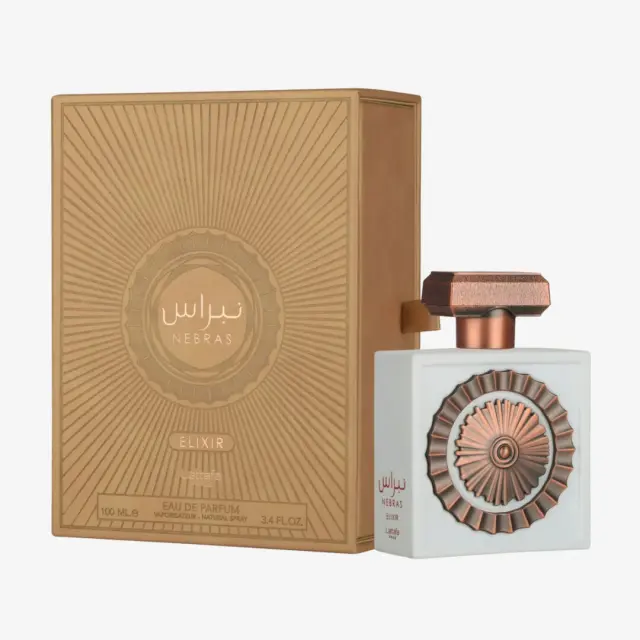 Lattafa Nebras Elixir Eau de Parfum 100ml – Unisex Gourmand Άρωμα με Candy, Γάλα, Κρέμα + Βανίλια