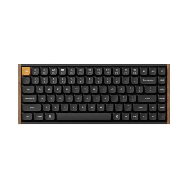 Keychron Gaming Keyboard K3M-F1 75% Red Switch RGB Hot-Swap Gateron Low Profile MX Red 2.0 Black (K3M-F1)