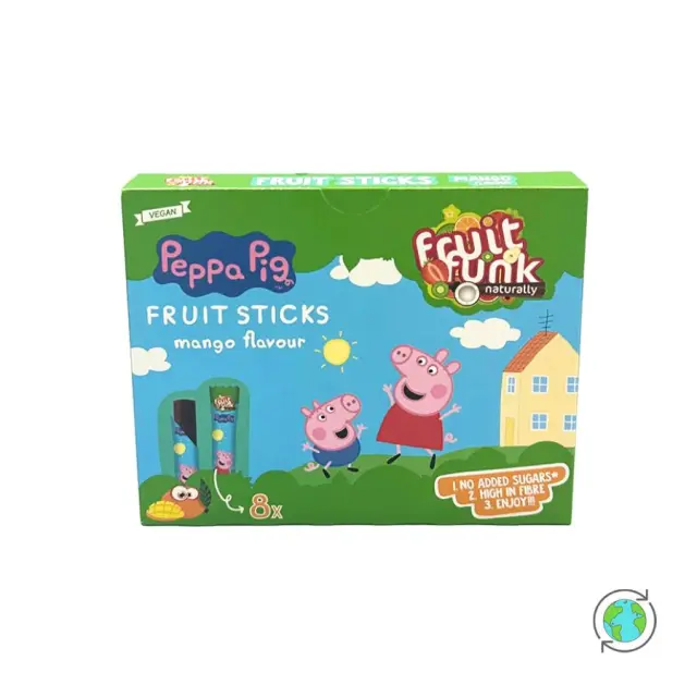 Παιδική Πολυσυσκευασία Peppa Pig Fruit Sticks με γεύση Mango - FruitFunk - 8x10γρ 8720618786722