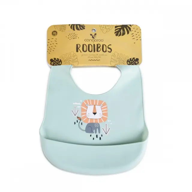 Σαλιάρα Σιλικόνης με Τσέπη Rooibos Cangaroo Mint 3800146267612