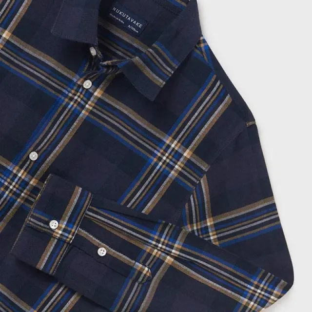 Junior 10 έως 18 ετών Πουκάμισο καρό Better Cotton ναυτικό μπλε 2