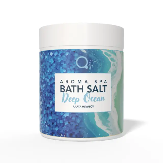 Qure Bath Salt - Άλατα Μπάνιου Deep Ocean 1000g