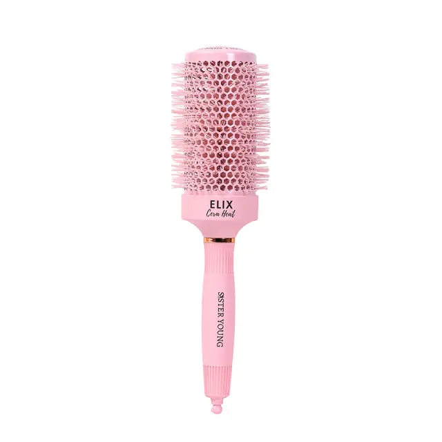 Sister Young Round Hair Brush Elix Cera Heat Pink 53mm 3