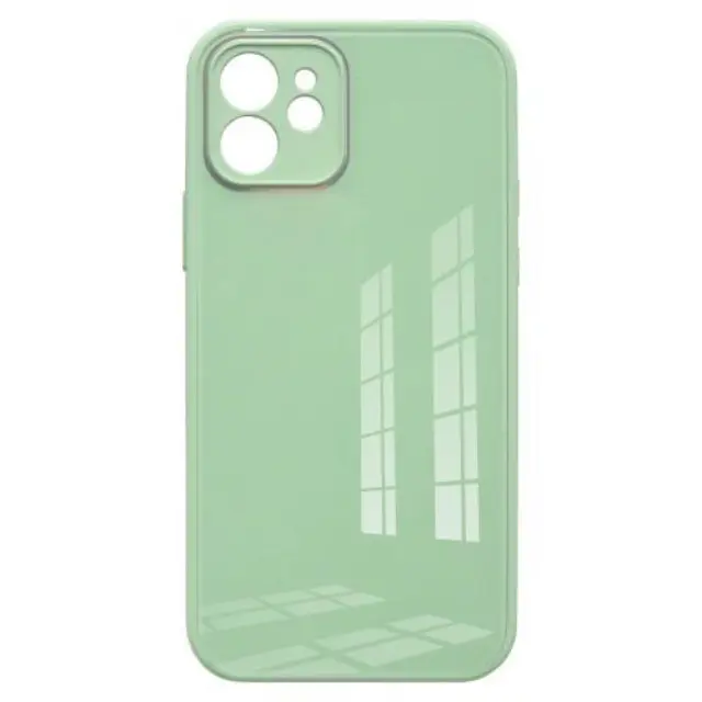 Θήκη TPU & Glass inos Apple iPhone 12 CamGuard Ανοιχτό Πράσινο N57204