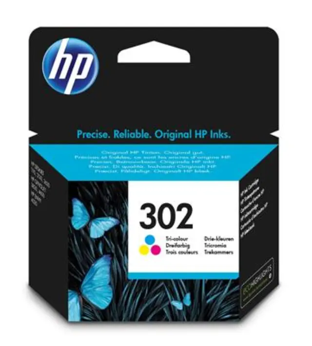 HP 302 Γνήσιο Μελάνι Εκτυπωτή InkJet Πολλαπλό (Color) (F6U65AE)