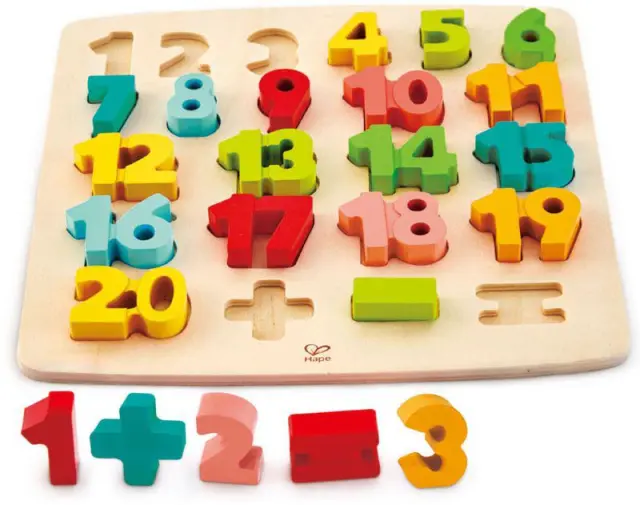 Hape Πάζλ Μεγάλων Αριθμών Από Το 1 Μέχρι Το 20 Με Σύμβολα Για Απλές Πράξεις - 24τμχ