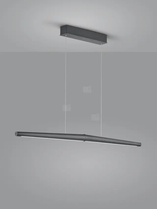 MOEWE Φωτιστικό Οροφής LED Ματ Μαύρο με Dim-to-Warm 3000K–1800K