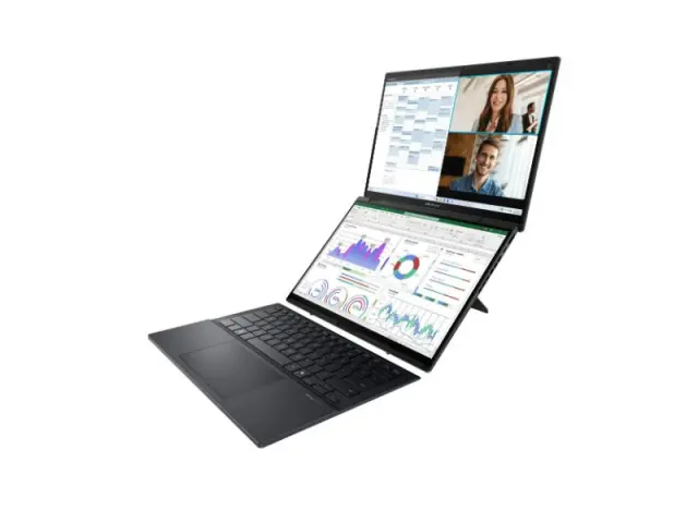 ASUS Laptop Zenbook Duo OLED UX8406CA-OLED-PZ067X 14.0 2880x1800 OLED Touch 120Hz U7 255H/32GB/1TB SSD NVMe PCIe 4.0/Win 11 Pro/2Y/Inkwell Gray 3