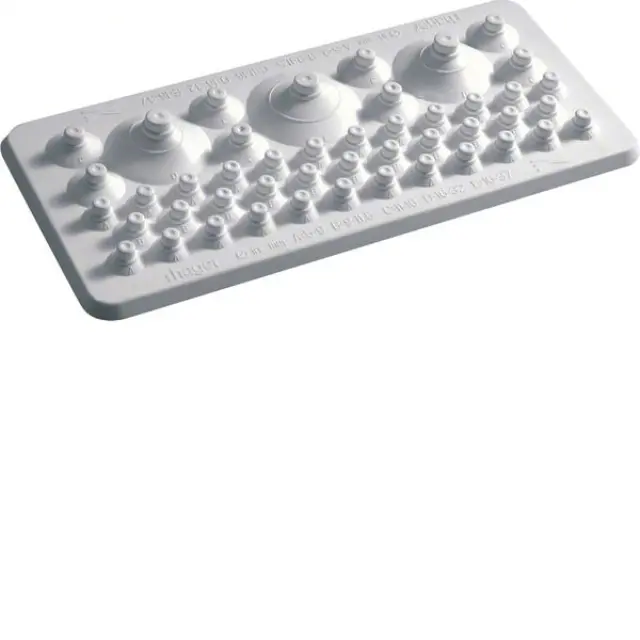Cable entry plate,univers, for not sealed area, for perforation
