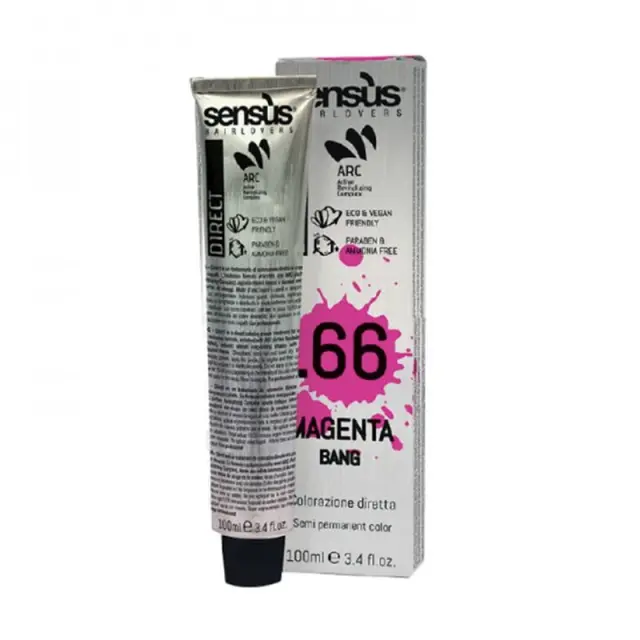 Sensus Direct Bang (66) Magenta 100ml - (άμεση βαφή σε φουξ ματζέντα χρώμα)