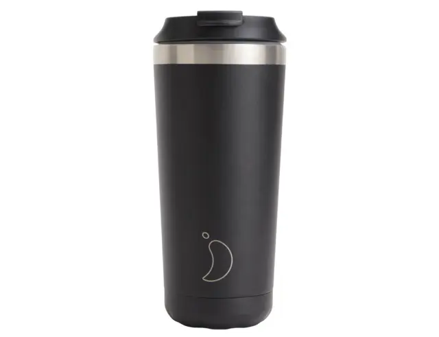 Ποτήρι Θερμός Original Chilly's με χωρητικότητα 500ml και διατήρηση θερμοκρασίας 6h ζεστό - Black