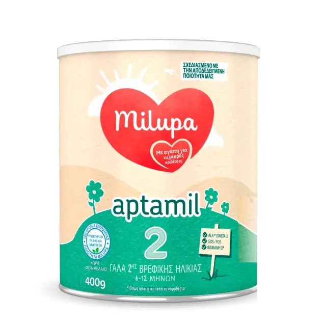 Milupa Aptamil 2 Βρεφικό Γάλα Από 6 Μηνών 400gr