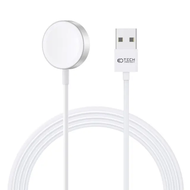 Tech-Protect Ασύρματός Φορτιστής UltraBoost Magnetic USB-A for Apple Watch 1.2m White
