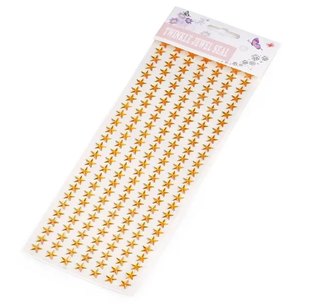 Αστεράκια αυτοκόλλητα χρυσαφί, 10mm, 182τεμ.