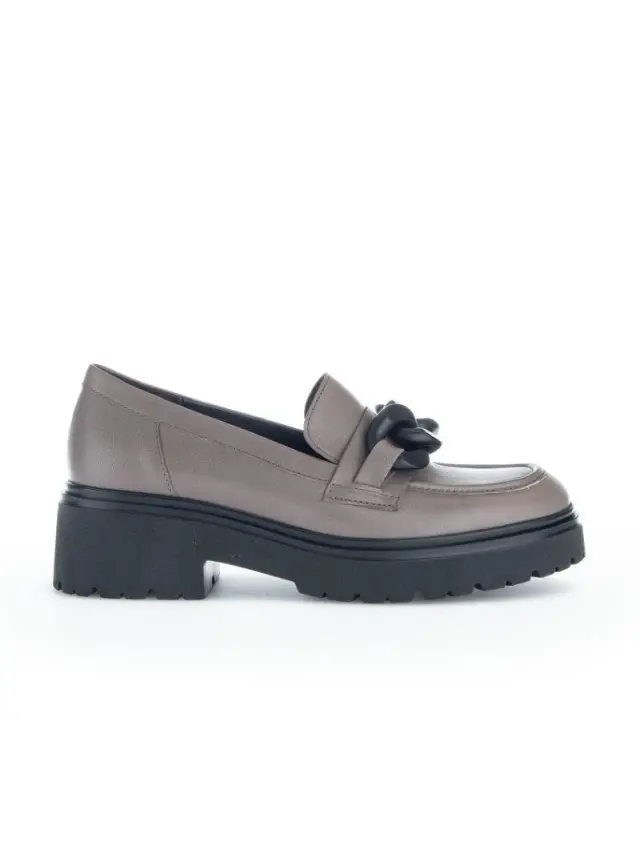 Gabor Μοκασίνια-Loafers Γυναικείο δέρμα Γκρί GAB/95230 28-TAUPE - 38 3