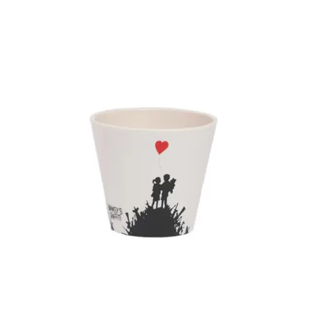 Quy Cup Επαναχρησιμοποιούμενο Ποτήρι Espresso (R-Pet) 90ml Banksy: Kids on Guns Hill