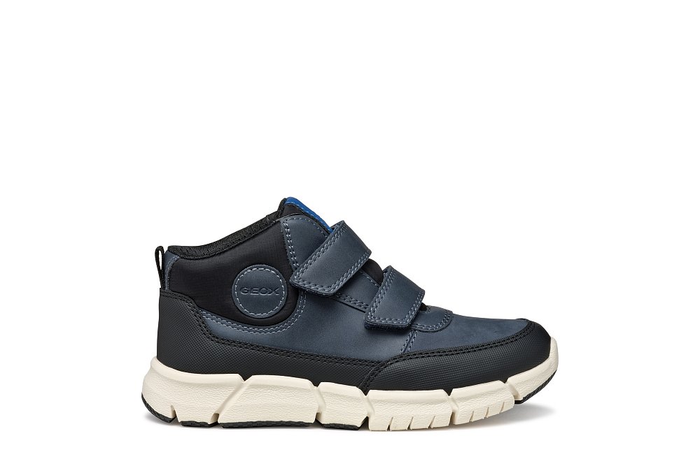 Παιδικά Παπούτσια Geox για Αγόρια Flexyper Black (Μεγέθη 28-36) ΜΠΛΕ