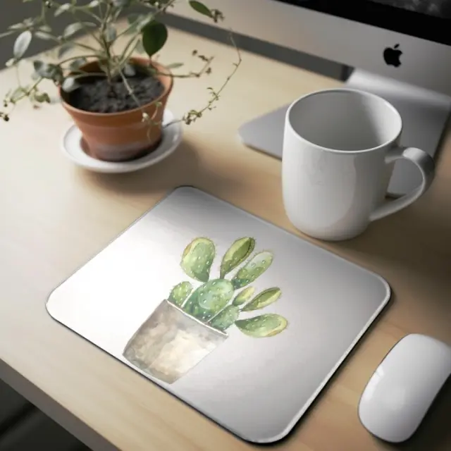 Mousepad ( cactus-01 ) Διαστάσεις: 23cm(μήκος) x 20cm (ύψος)