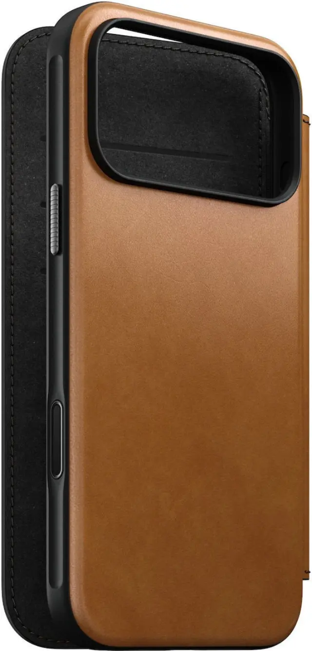 Nomad Modern Leather Folio, english tan - iPhone 18 Pro Max