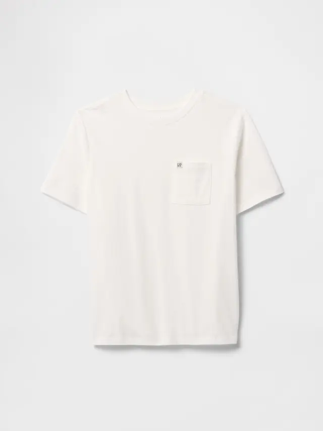 Άσπρη Παιδική Μπλούζα με Τσέπη new off white - XS