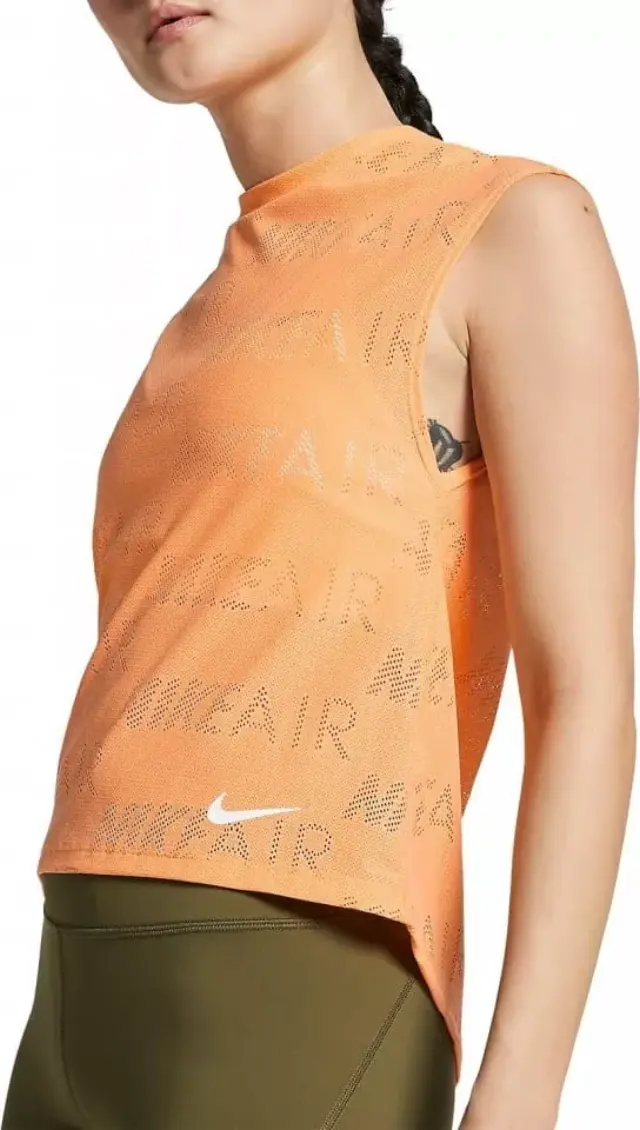 Nike Air Running Top Αμάνικη Γυναικεία Αθλητική Μπλούζα AT7972-882 - S