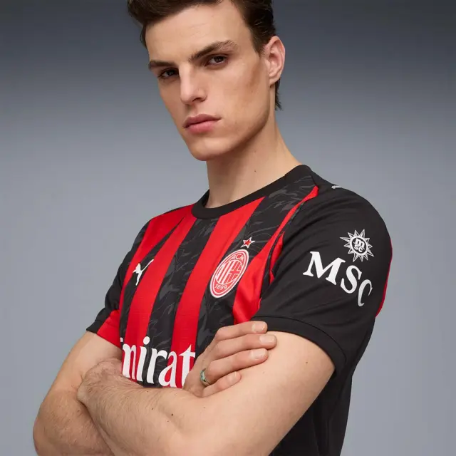 Puma Men's AC Milan Home Replica Jersey Μαύρο - Κόκκινο 779962-01 (Puma) - XLarge 2