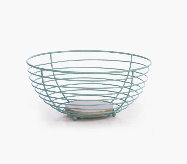 Nef-Nef Homeware Καλάθι Φρούτων Side 28,5x28,5x13 Πράσινο