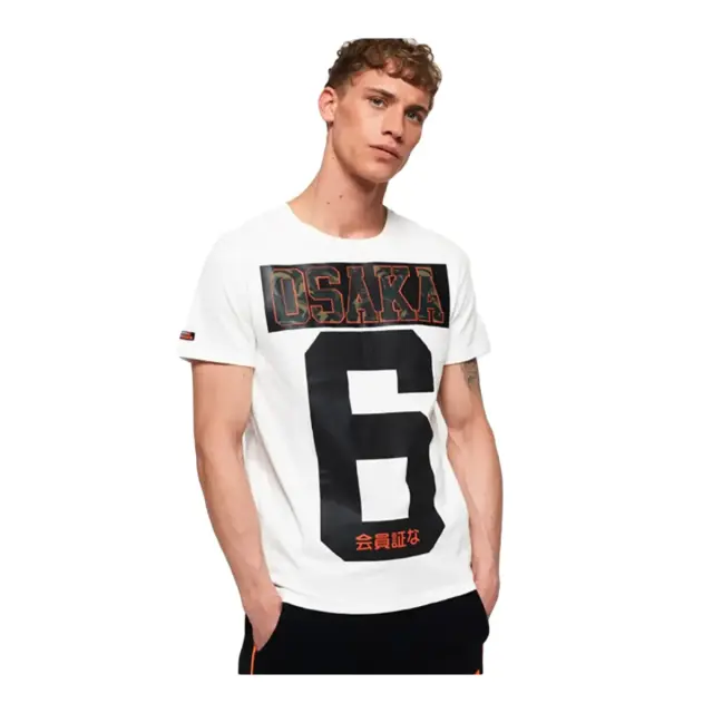 Superdry Ανδρικό T-Shirt Osaka Tee, Χρώμα Optic - M