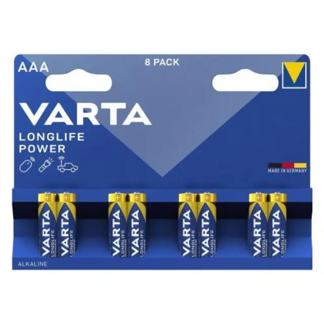 Μπαταρία Alkaline Varta Longlife Power AAA LR03 Plastic Free (8 τεμ.) N68839