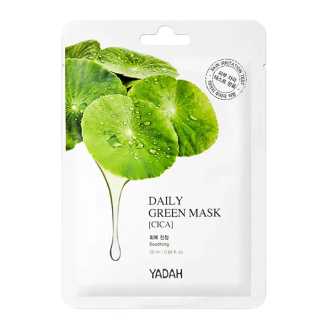 Yadah Daily Green Mask (Cica) 25ml Soothing Vegan