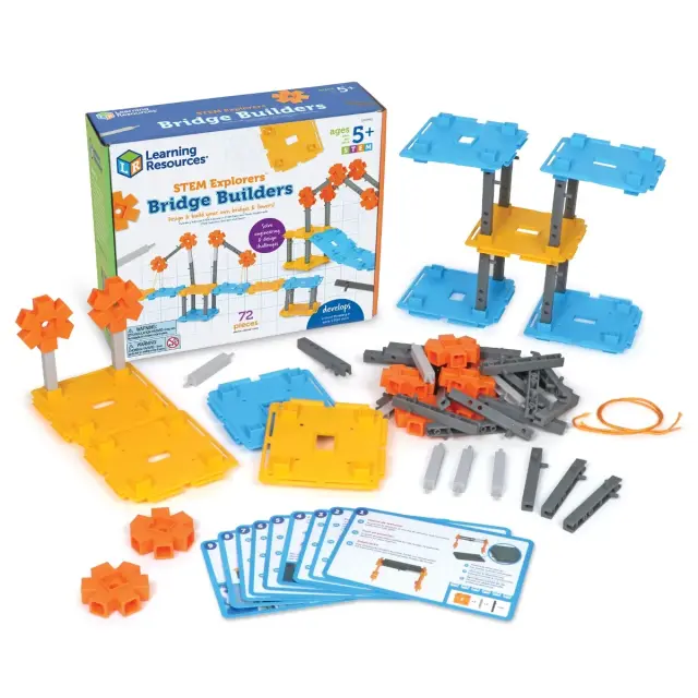 Learning Resources Εκπαιδευτικό Παιχνίδι STEM Explorers Κατασκευάζω Γέφυρες (5+ ετών) LER 9461