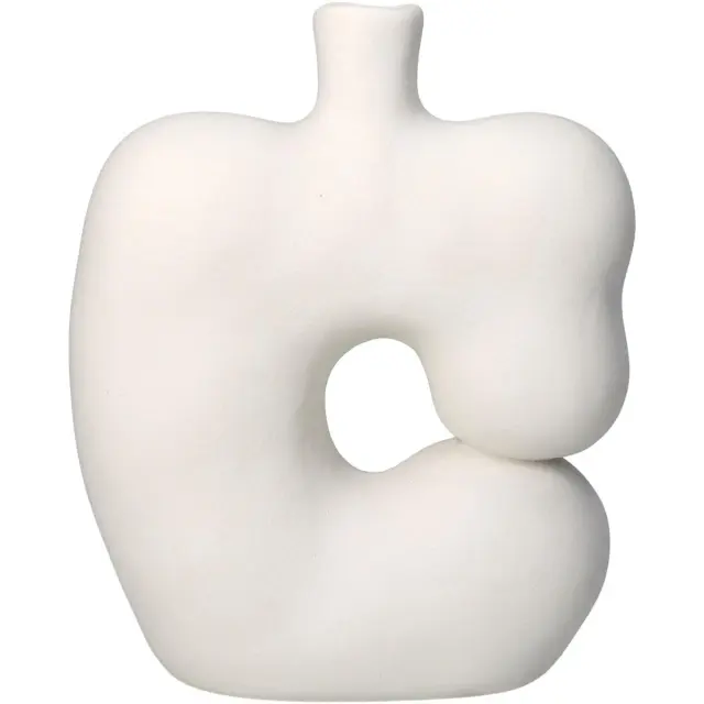 Βάζο Λευκό Κεραμικό 16x7.2x19.3cm