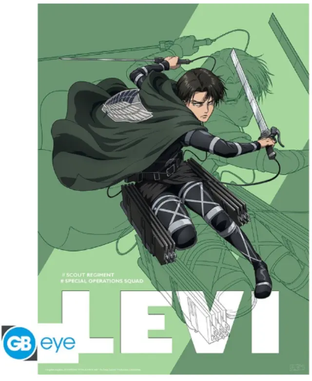 ATTACK ON TITAN Αφίσα S4 Levi (52x38cm)