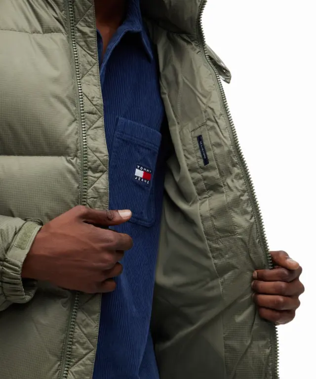 Tommy Hilfiger - Ανδρικό Πουπουλένιο Μπουφάν Puffer Tjm Alaska DM0DM22036-M04 Πράσινο 3