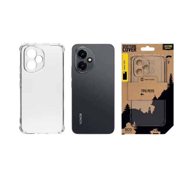 Tactical TPU Plyo Cover for Honor 400 Transparent 3