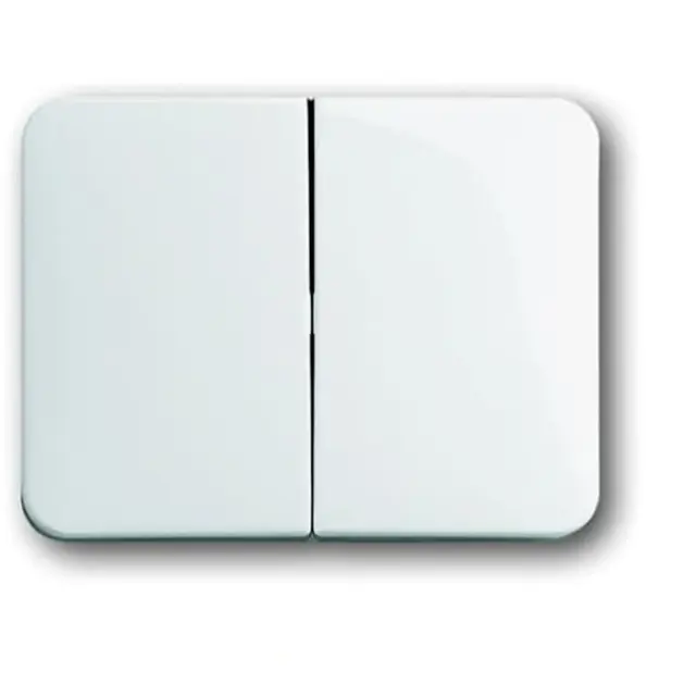 1785-24G Rocker Switch/push button Two-part rocker studio white - alpha