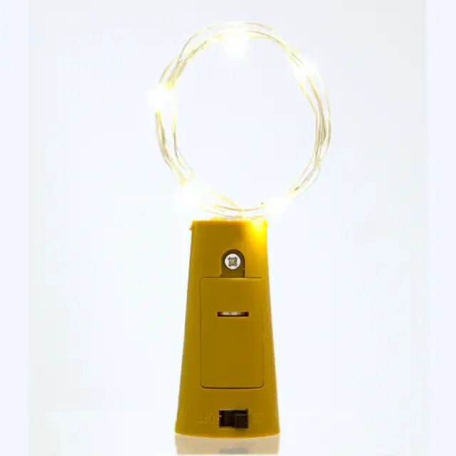 Πώμα με διακοσμητικά λαμπάκια Bottle Top String Lights copper LT18 3