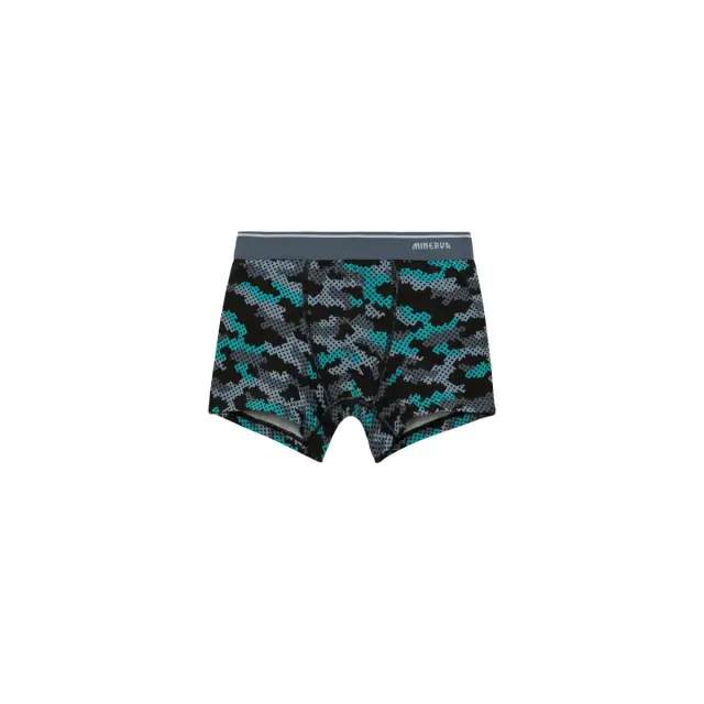 Minerva Παιδικό Boxer Αγόρι Camo - Διπλό Πακέτο, Χρώμα Grey-Black Green - 10 Y 2