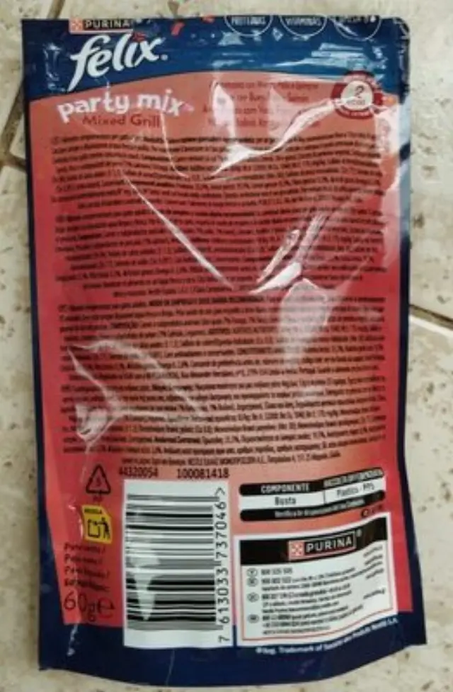 Purina Felix Party Mix Mixed Grill Λιχουδιά Γάτας 60gr 2