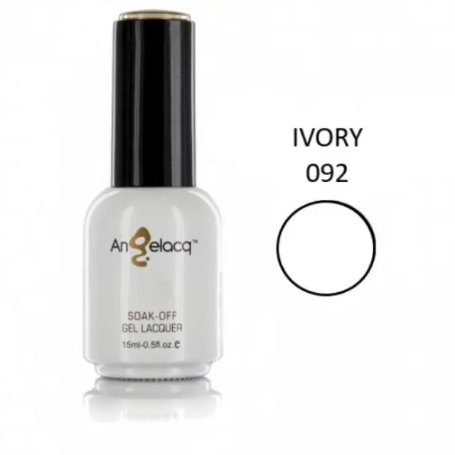 Ημιμόνιμο επαγγελματικό βερνίκι ANGELACQ 15ML - 0.5FL.OZ 092 Ivory